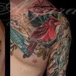 Tattoos - Cardinals and Snowleopard Sleeve  - 109208